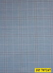 707247/P3-20774 Steel Blue With Cream, Maroon & Purple Check Suit Fabric