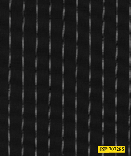 707285/P3-21923 Black Chalk Stripe Jacket Fabric