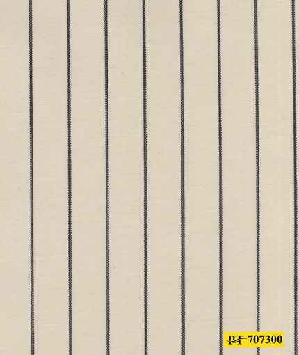 707300/P3-21938 Cream With Black Stripe Jacket Fabric