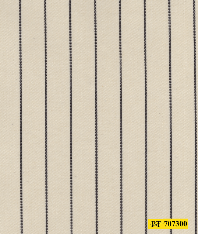 707300/P3-21938 Cream With Black Stripe Vest Fabric