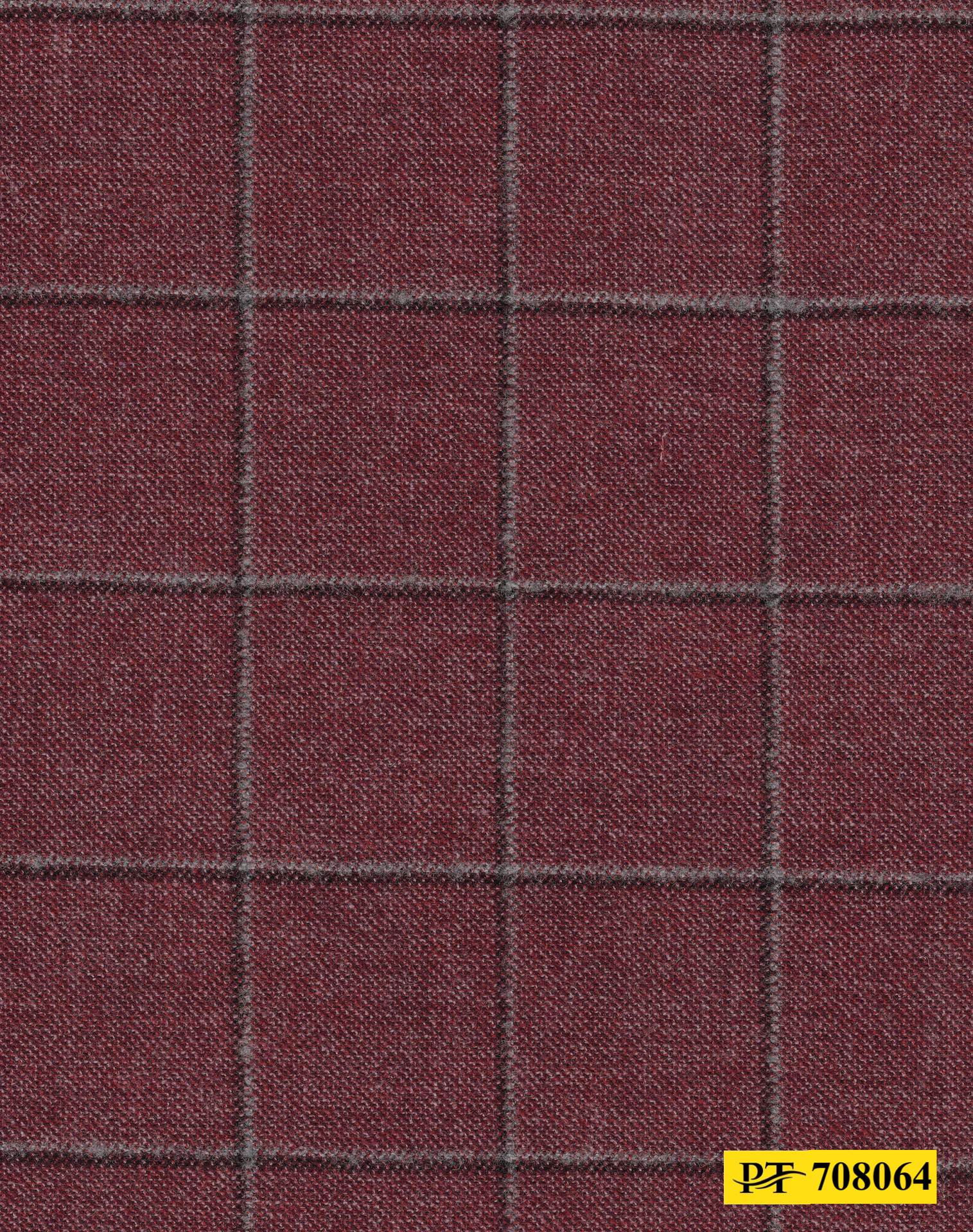 708064/P3-21956 Red With Navy & Silver Check Pants Fabric