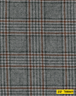 708069/P3-21961 Silver With Grey & Brown Check Vest Fabric