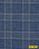 708072/P3-21964 Navy With Light Blue & Brown Check Pants Fabric