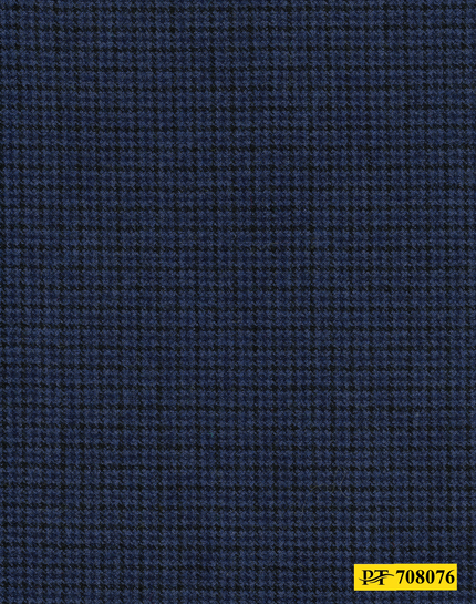708076/P3-21968 Navy & Black Houndstooth Suit Fabric