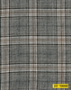 708080/P3-21972 White With Black & Tan Check Pants Fabric