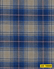 708089/P3-21981 Navy, Silver & Red Check Pants Fabric