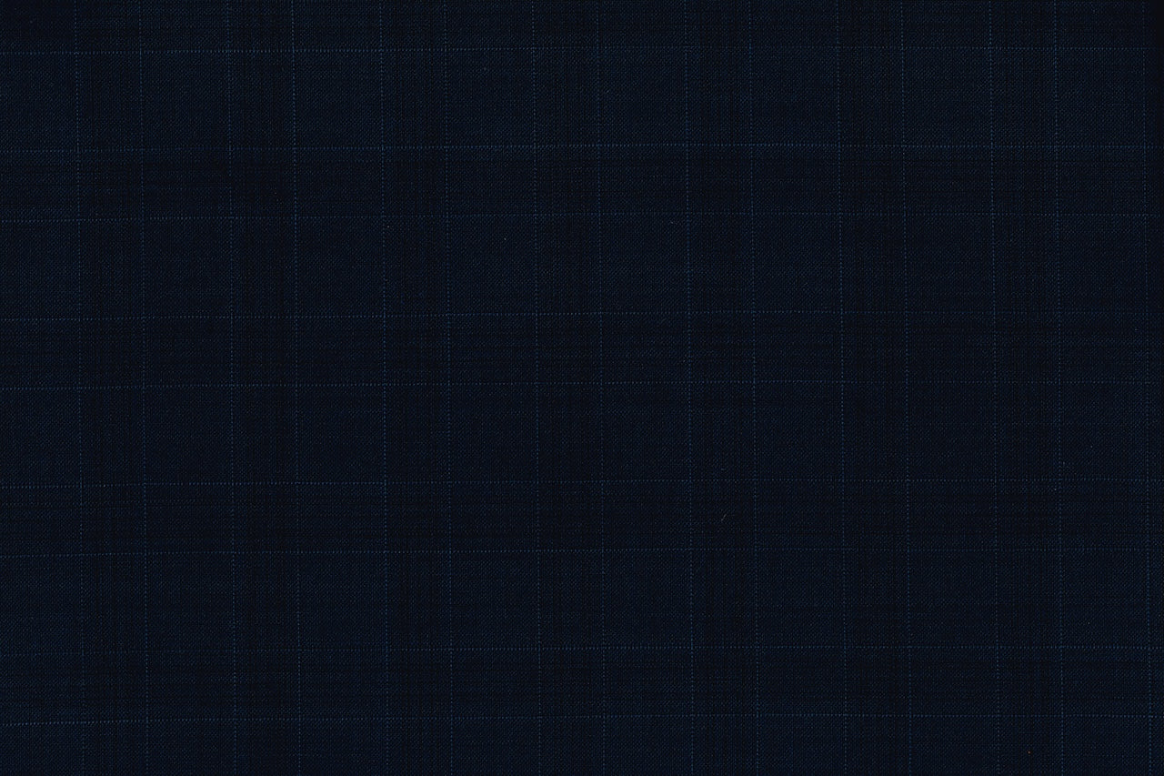 71109-2/10336 Self Tone Blue Glen Plaid Suit Fabric
