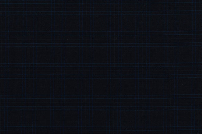71110-3/10319 Dark Blue Windowpane Jacket Fabric