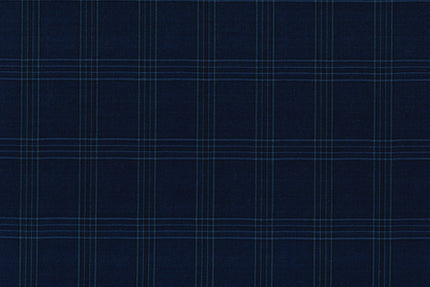 71111-1/10321 Royal Blue Plaid Check Suit Fabric