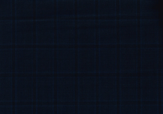 71111-5/10325 Double Tone Blue Windowpane Jacket Fabric