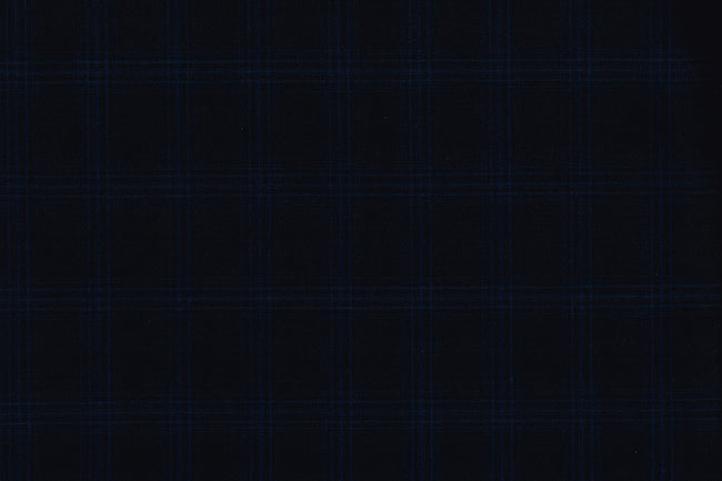 71111-6/10322 Dark Blue Palid Check Suit Fabric