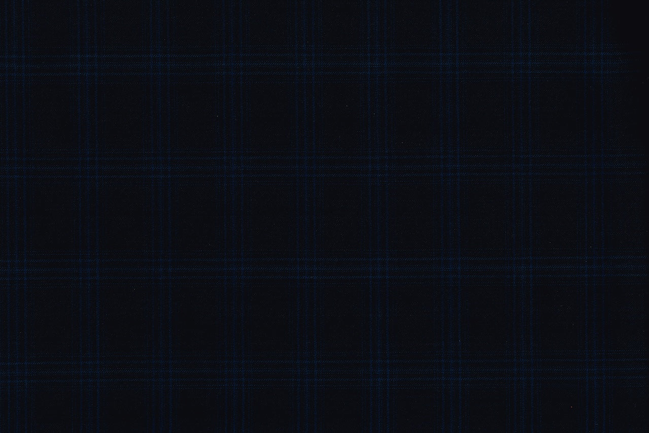 71111-6/10322 Dark Blue Palid Check Vest Fabric