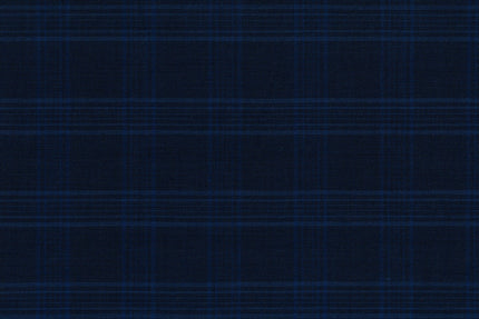 71111-7/10323 Marine Blue Plaid Check Suit Fabric
