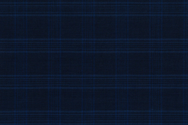 71111-7/10323 Marine Blue Plaid Check Jacket Fabric