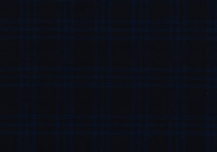 71111-8/10324 Blue Check On Dark Blue Jacket Fabric