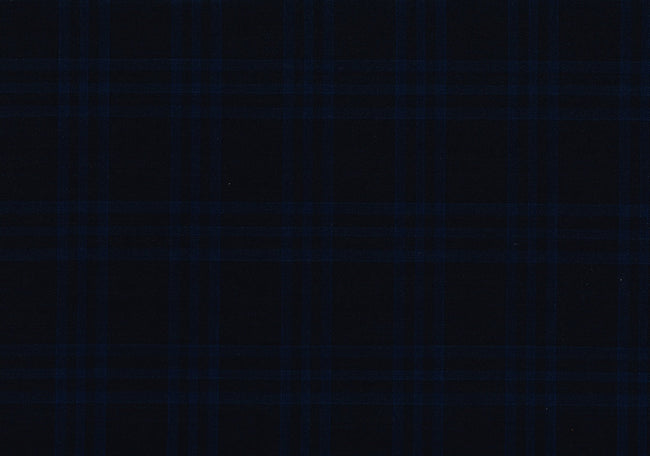 71111-8/10324 Blue Check On Dark Blue Vest Fabric