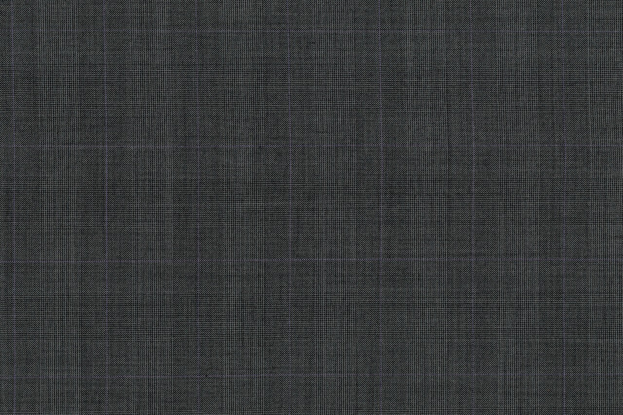 71112-2/10329 Purple Check On Grey Prince Of Wales Jacket Fabric