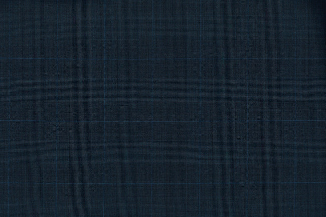 71112-4/10331 Blue Prince Of Wales Jacket Fabric
