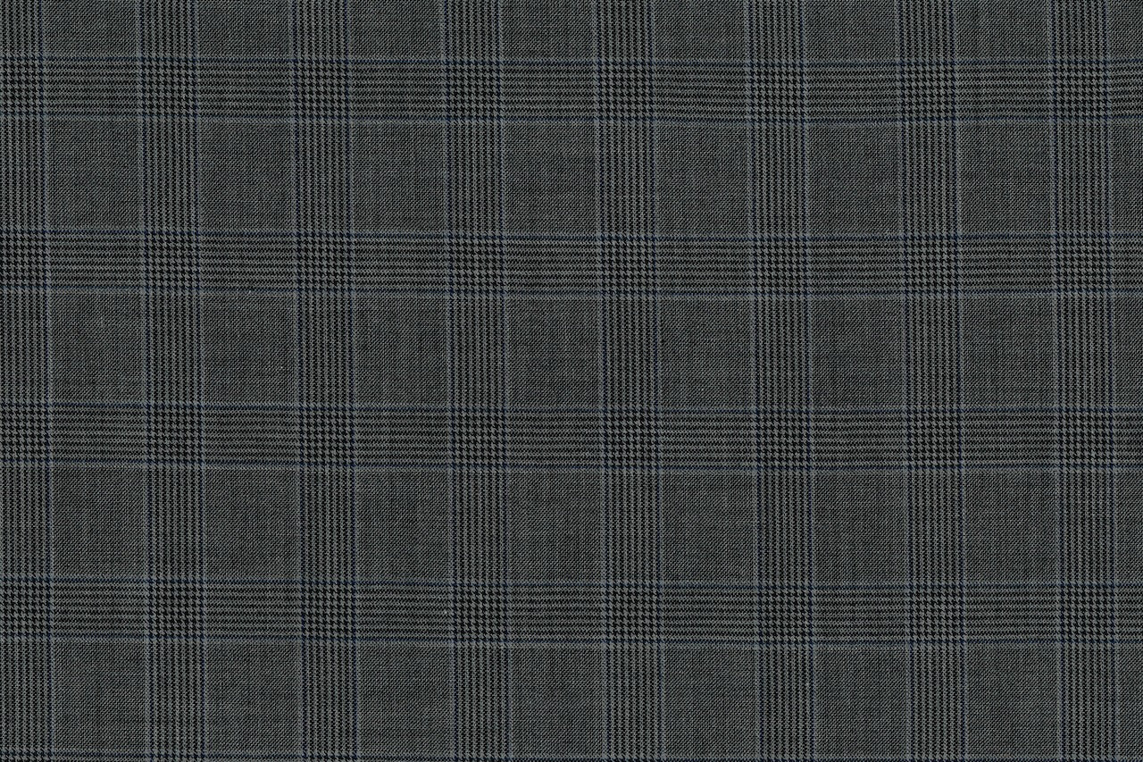 71113-1/10332 Grey Glen Plaid Jacket Fabric