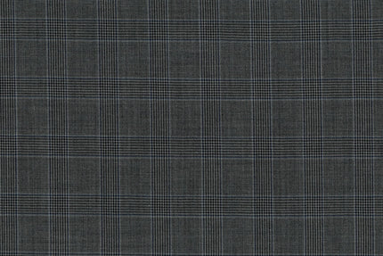 71113-1/10332 Grey Glen Plaid Suit Fabric