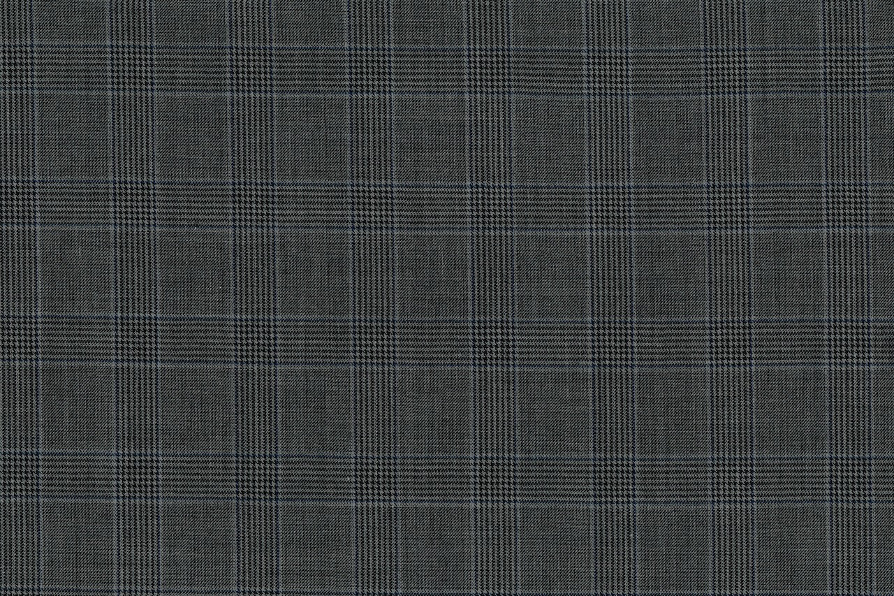 71113-1/10332 Grey Glen Plaid Vest Fabric