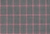 71117-1/10300 Red Plaid Check On Grey Jacket Fabric