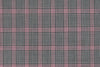 71117-1/10300 Red Plaid Check On Grey Vest Fabric