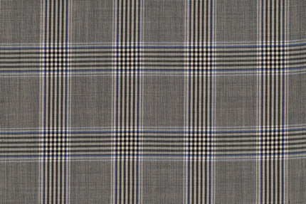71118-2/10302 Beige Plaid Check Suit Fabric