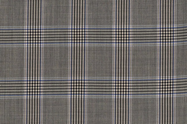 71118-2/10302 Beige Plaid Check Jacket Fabric