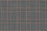 71119-2/10305 Grey Plaid W Mustard Check Pants Fabric