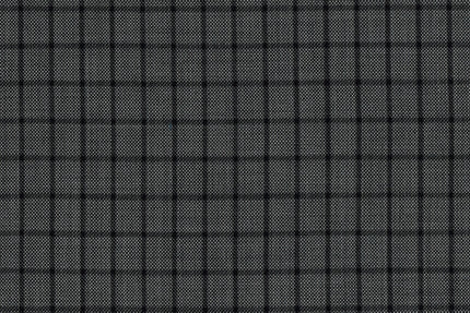 71120-1/10307 Black Check On Grey Birdseye Suit Fabric