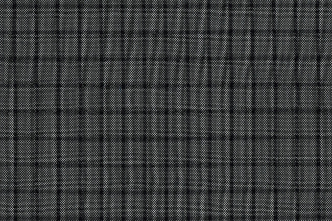 71120-1/10307 Black Check On Grey Birdseye Vest Fabric