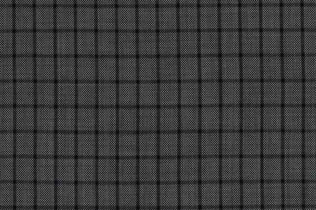 71120-1/10307 Black Check On Grey Birdseye Jacket Fabric