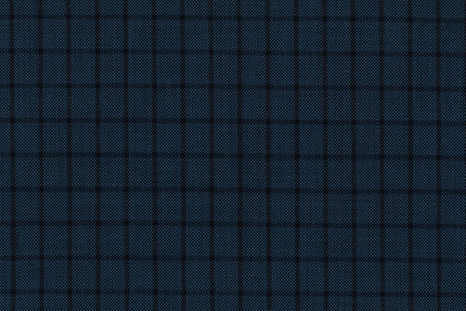 71120-3/10308 Black Check On Blue Birdseye Suit Fabric