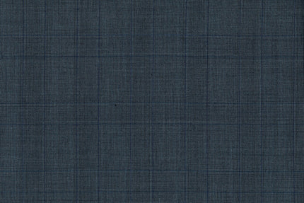 71123-3/10316 Blue Check On Blue Grey Glen Plaid Jacket Fabric