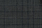 71124-1/10339 Blue Plaid Check On Grey Suit Fabric