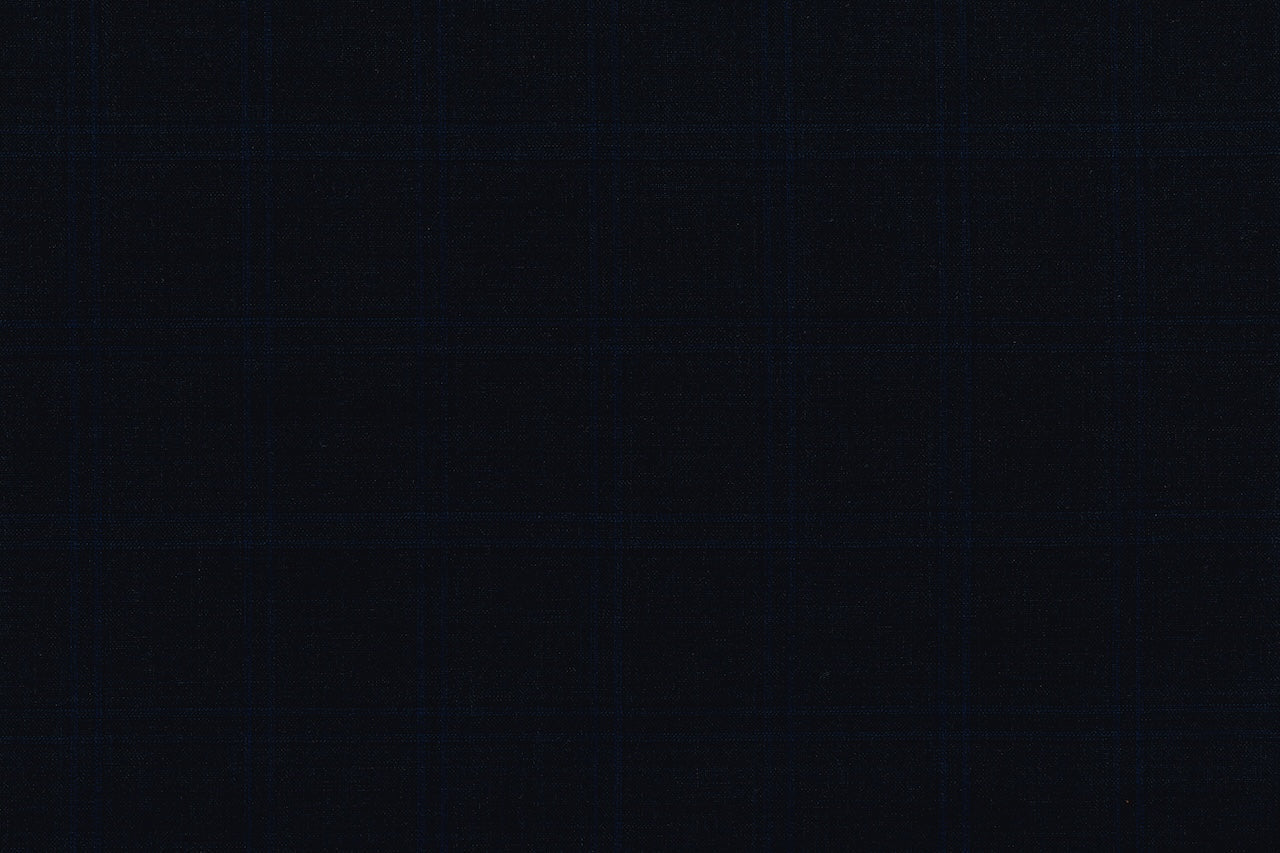 71124-3/10341 Double Tone Blue Check Suit Fabric