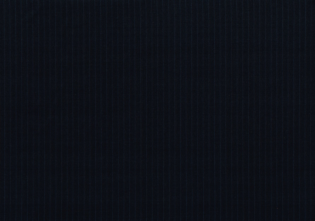 71127-1/10346 Dark Blue Pin Stripe Jacket Fabric
