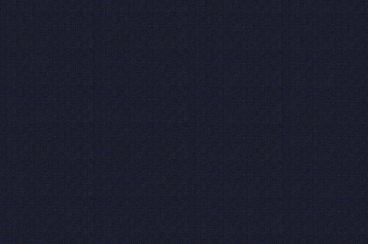 71129-2/10354 Navy Blue Diagonal Check Jacket Fabric
