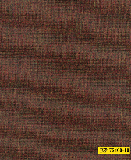 75400-10/P3-18133 Pecan Brown Plain Suit Fabric