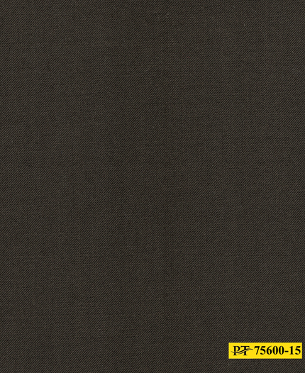 75600-15/P3-18095 Chocolate Brown Plain Suit Fabric