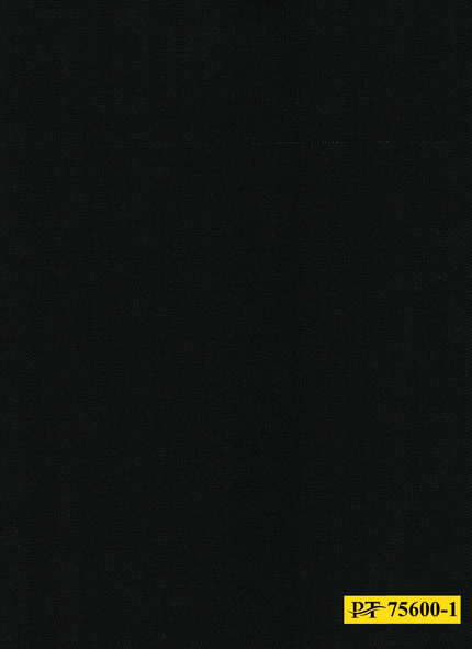 75600-1/P3-18081 Black Plain Jacket Fabric