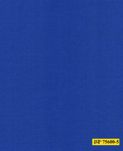 75600-5/P3-18085 Royal Blue Plain Suit Fabric