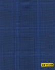 802008/P3-20899 Royal Blue With Light Blue Check Suit Fabric