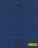 802008/P3-20899 Royal Blue With Light Blue Check Suit Fabric