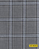 802011/P3-20902 Grey With Black & Light Blue Check Jacket Fabric