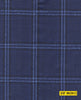 802012/P3-20903 Navy With Black and Light Blue Check Suit Fabric