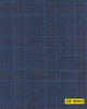 802015/P3-20906 Dark Denim Blue With Brown & Light Blue Check Jacket Fabric