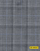 802017/P3-20908 Light Grey With Silver and Blue Check Suit Fabric