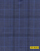 802019/P3-20910 Royal Blue With Light Blue Check Suit Fabric